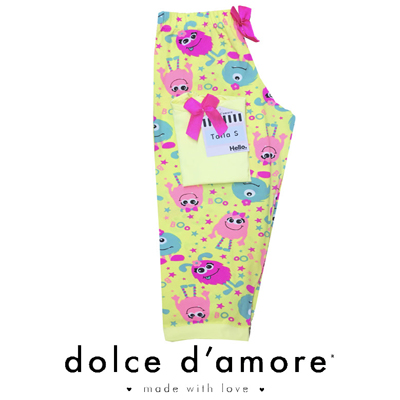 Pantalón Capri monster amarillo