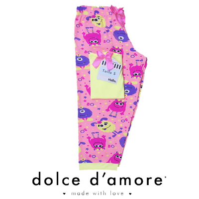 Pantalón Capri monster rosa