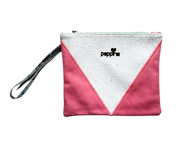 Clutch Blanco Rosa