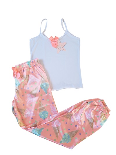 Pijama helados naranja