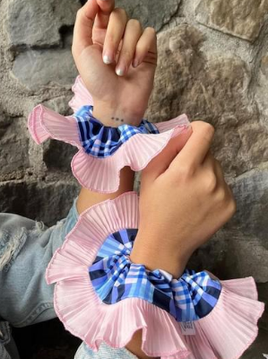 Coleta cuadrille azul